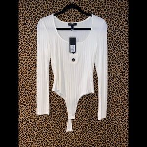 White long sleeve body suit